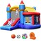 Inflatable Bounce House Castle Slide Bouncer Kids Basketball Hoop W/ 550W